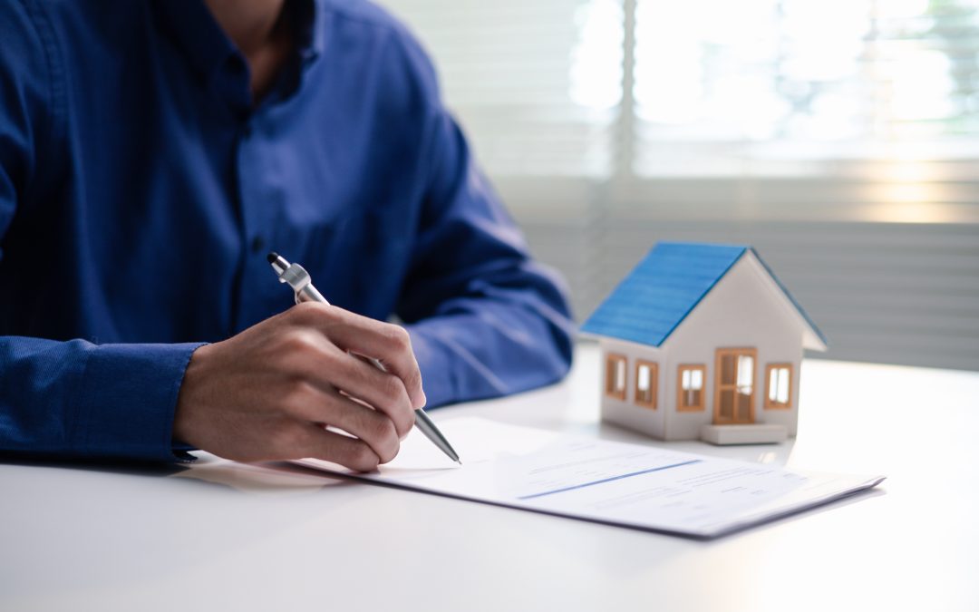 Man with homeowners insurance